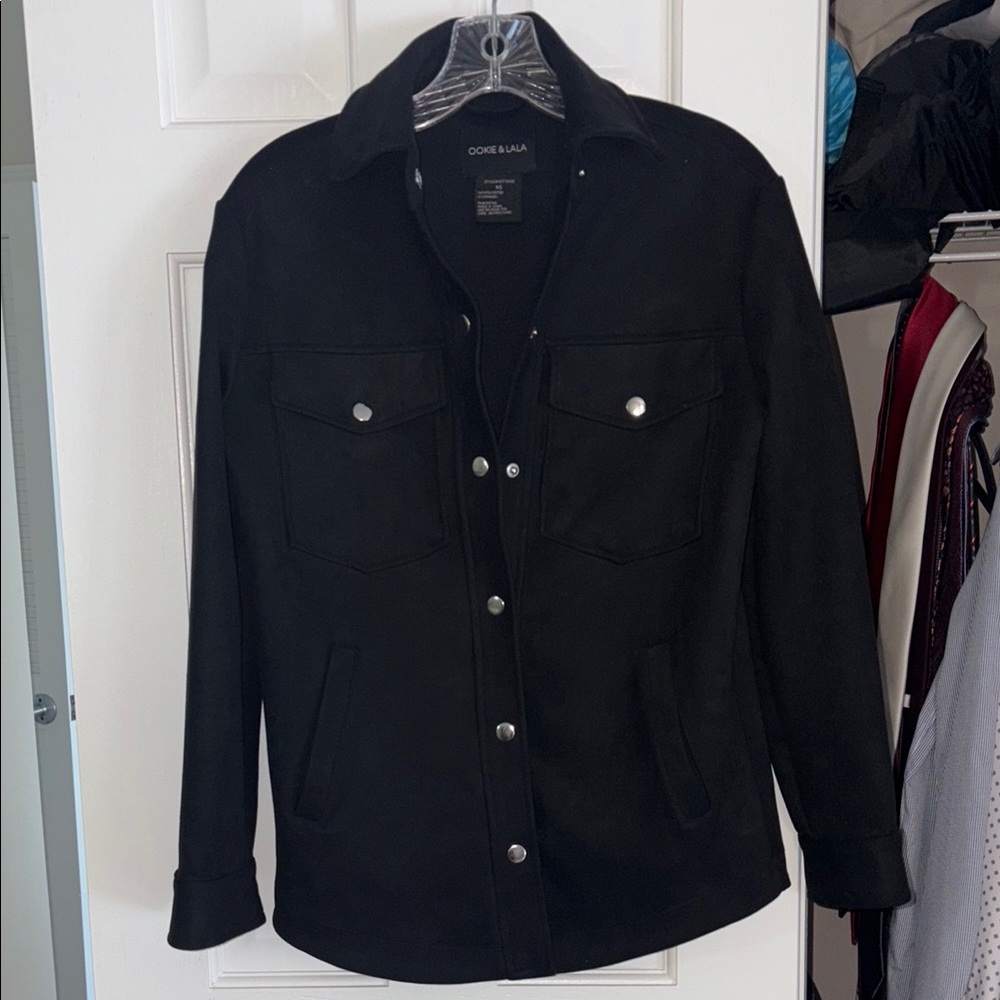Black button up